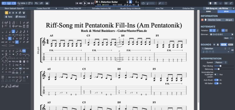 Rock und Metal Basiskurs Guitar Pro Dateien Rock und Metal Basiskurs Guitar Pro Dateien