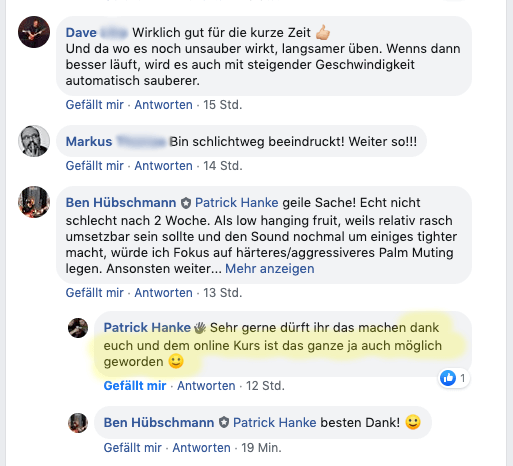 Guitar Master Plan FB Testimonial Patrick Hanke Guitar Master Plan FB Testimonial Patrick Hanke
